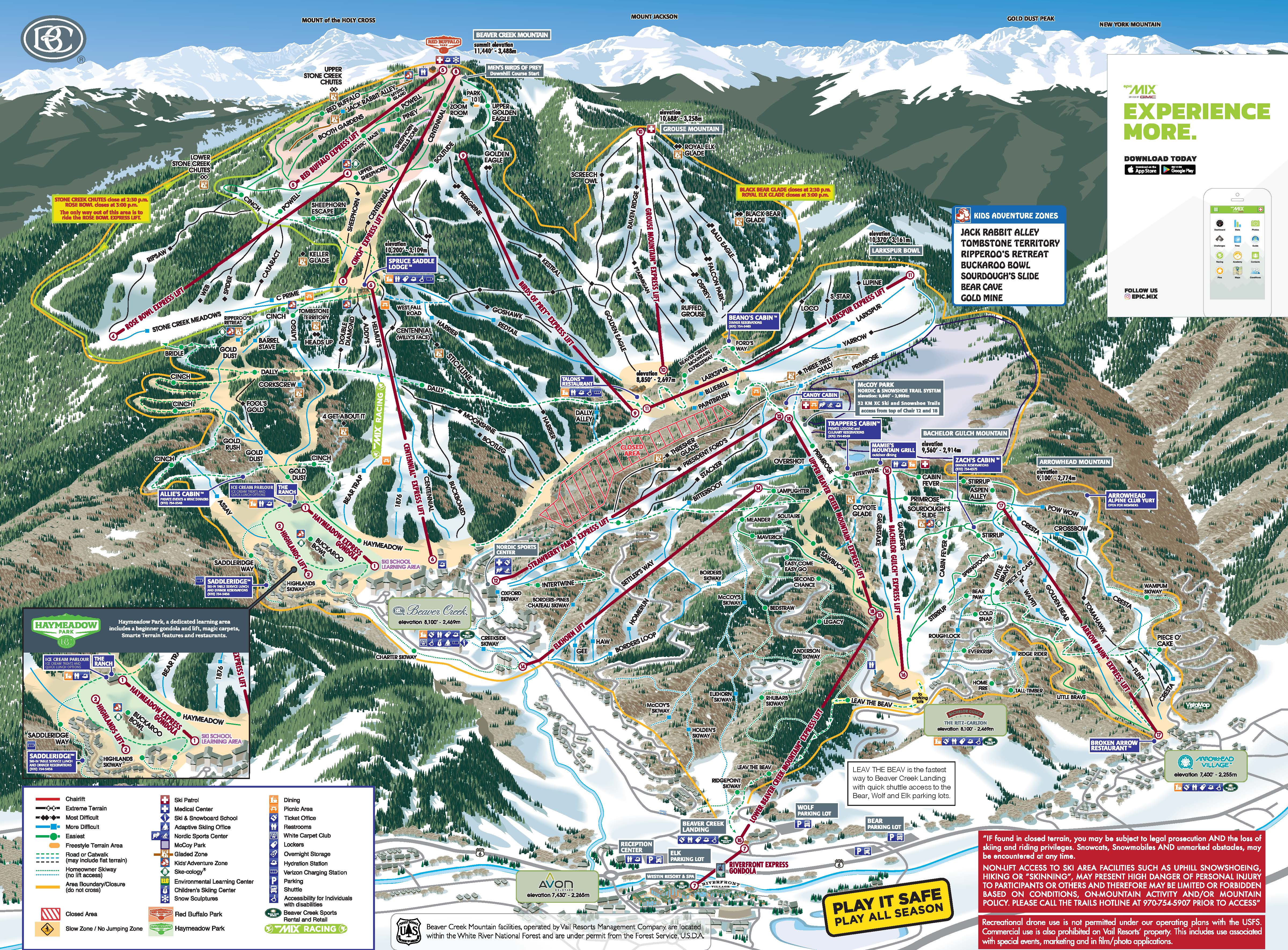 vail colorado peak elevation